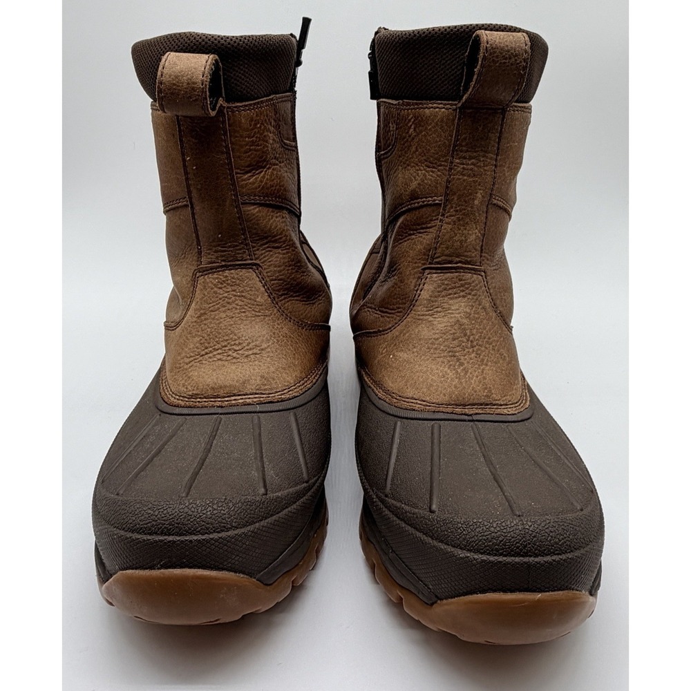 L.L. Bean Boots Men's Sz 10 M Brown Storm Chaser 5 Zip Up Primaloft Winter Snow